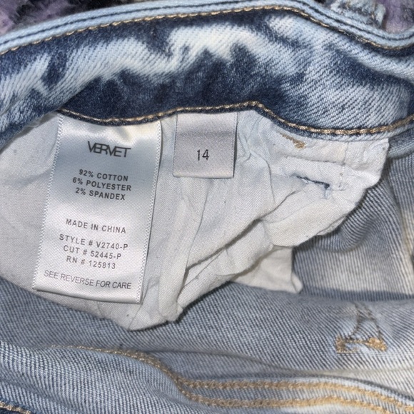 Women’s VERVET Ankle Skinny High Rise Ripped Jean size 14 - Picture 3 of 5